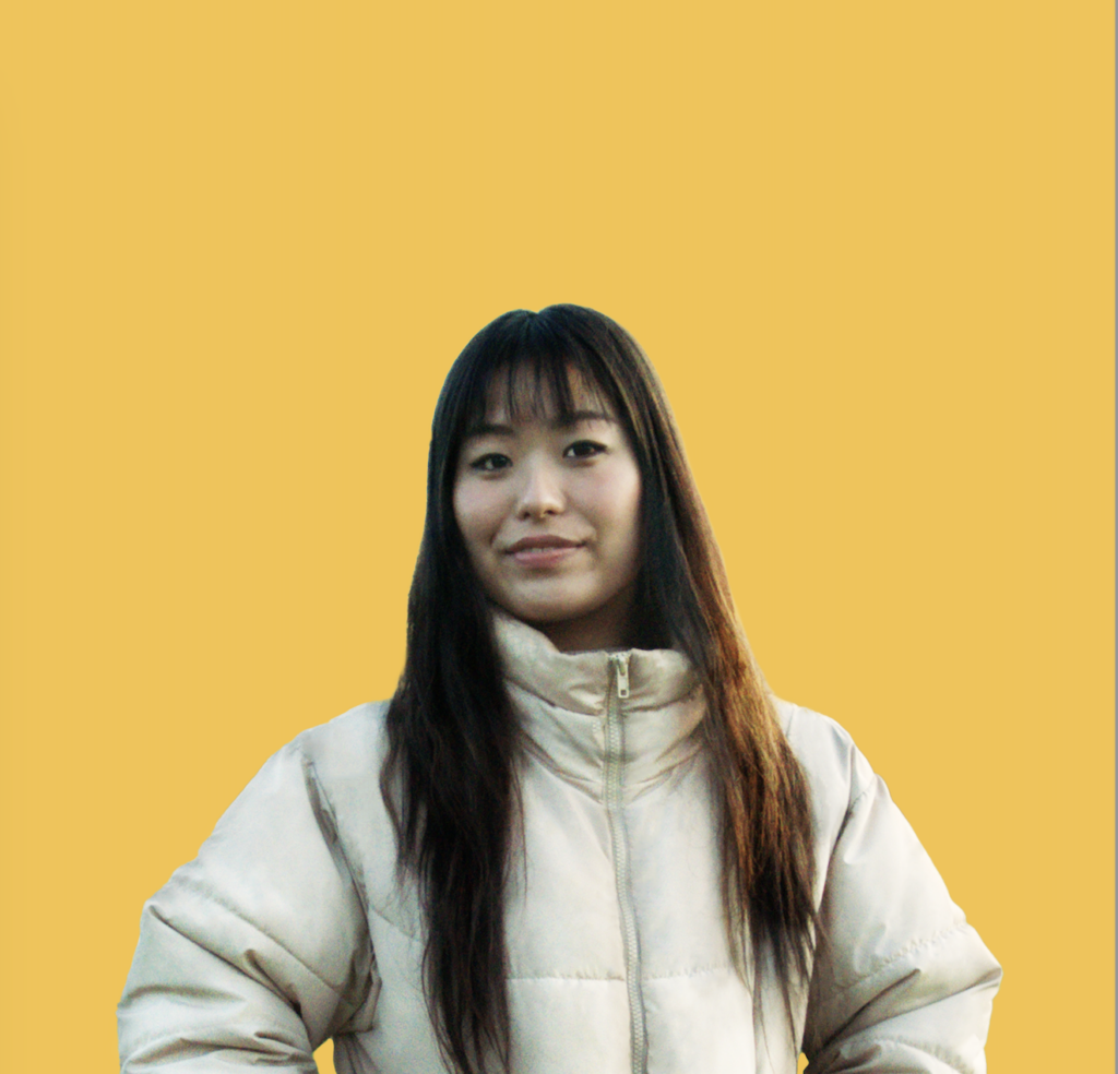 A picture of a Just Eat courier called Sarasa