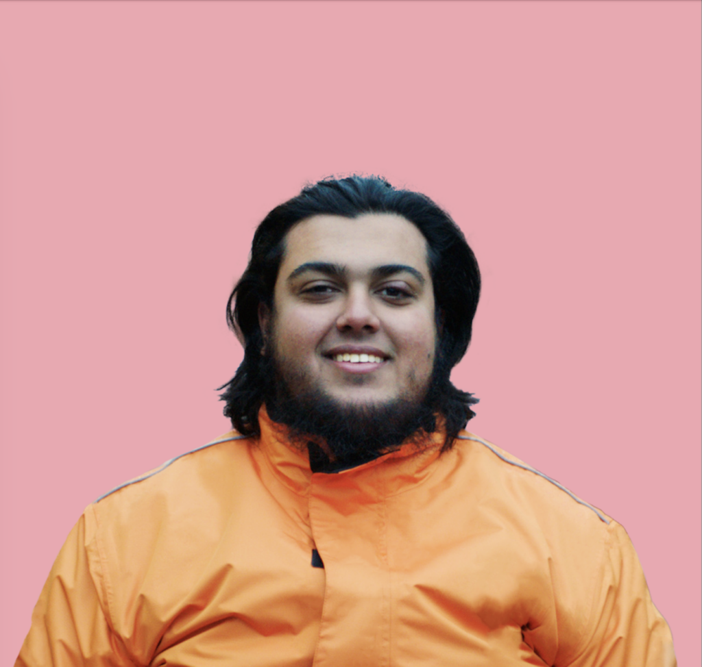 A picture of a Just Eat courier called Tahir