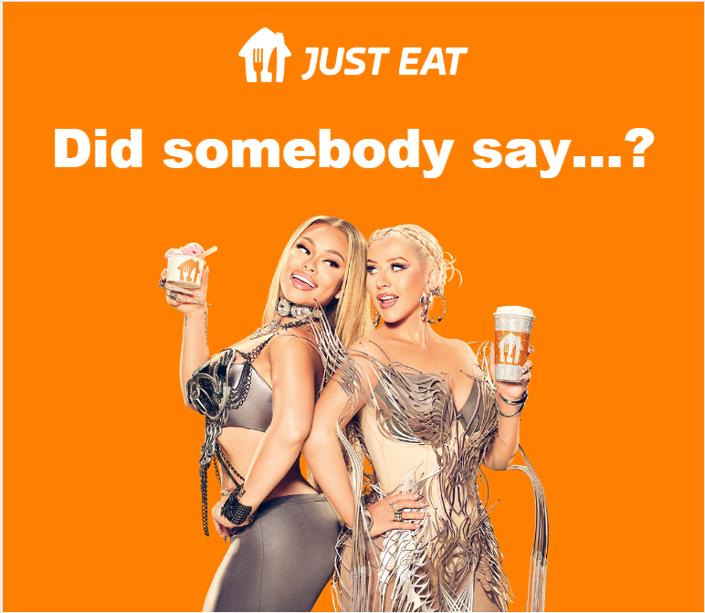 A picture of a Just Eat advertisement