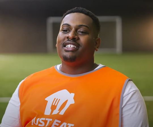 A picture of a Just Eat courier